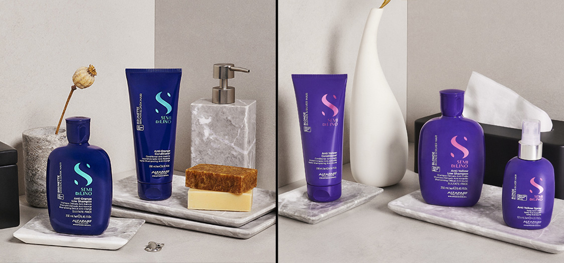 Shop the Semi di Lino Blonde and Brunette toning ranges at Salon Services Shop the Semi di Lino Blonde and Brunette toning ranges at Salon Services